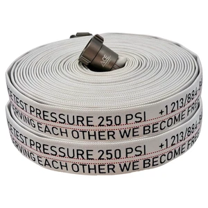 Professional Grade Fire Hose 2-Pack 75ft x 1.5" | NFPA-1962 | Seamless Aluminum - Picture 1 of 9