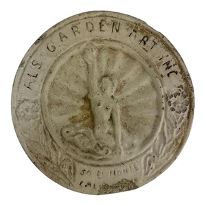 Vintage Advertising Wall Decor Ceramic for AL'S GARDEN ART INC. California. RARE - Picture 1 of 7