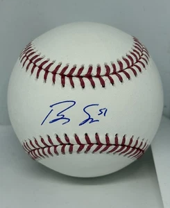 Brady Singer Cincinnati Reds signed Official MLB Baseball Ball Beckett Witnessed - Picture 1 of 2
