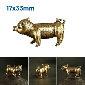 Attraktive Messingwaren Schwein Chinesisches Schwein Ornamente Exquisite Metall - Picture 1 of 12