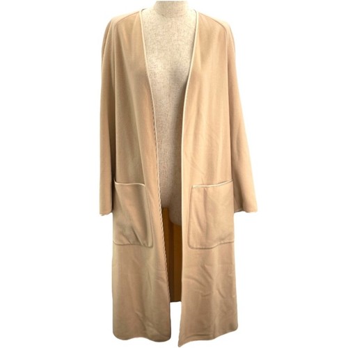 HERMÈS Cappotto donna Hermes Margiela epoca cashmere senza colletto avorio capospalla