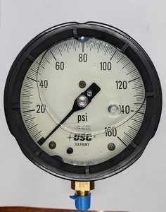 AMETEK 1980L  160PSI 4½" 1/4LMC FILL MEDIUM GLICERIN PRESSURE GAUGE [2ES3-6] - Picture 1 of 7