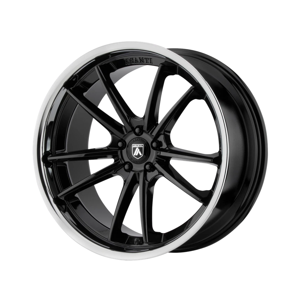 Rueda labial cromada negra brillante 22x10,5 Asanti ABL-23 SIGMA 5x4,5 (35 mm) Foto 1 de 4