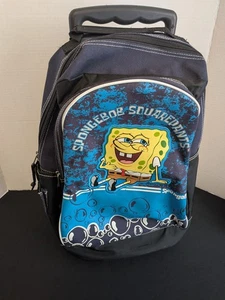 Nickelodeon Spongebob Schwammkopf Rollrucksack 2002 Vintage Y2k Handgepäck - Bild 1 von 9