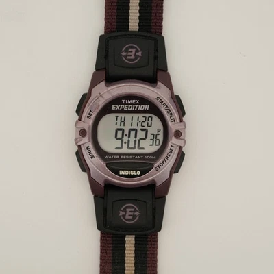 Timex Expedition Digital WR100M – Indiglo – Cleaned, New Battery, Working - Image 1 of 4