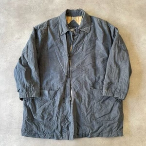 Chaqueta Burberrys Para Hombre 52" Abrigo Vintage Forrado a Cuadros Nova, Azul Marino - Imagen 1 de 10