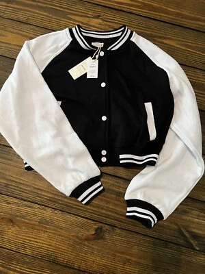 Новый с Ярлыками Reflex большой черный белый ультра мягкий плюшевый короткая куртка капюшон - Изображение 1 из 4