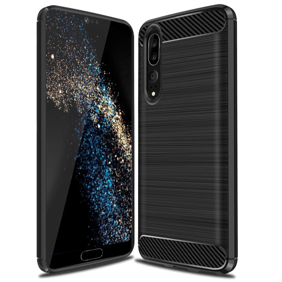 Shockproof Silicone Hybrid Case Soft Bumper TPU Cover Cases For Huawei P20 Pro - Image 1 of 4