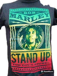 Bob Marley Stand Up For Your Rights T-Shirt Small Black Reggae Zion Rootswear - Picture 1 of 4