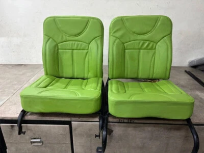 Front Seat Set For Willys Jeep CJ2A CJ3A CJ3B -Green- Frame+ Cushion Set-663616 - Image 1 of 4