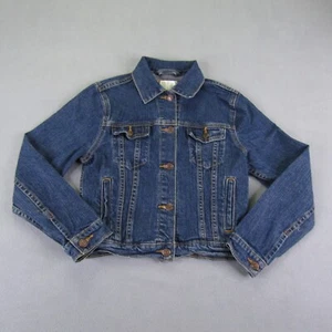 Levis Jacket Girls XL Blue Denim Trucker Jean Coat Button Up Signature Type III - Picture 1 of 8