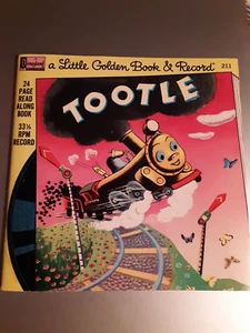 Tootle a Little Golden Book and Record 33 1/3 RPM Disneyland - Picture 1 of 3