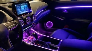 18 in 1 RGB Car Interior Ambient Mood Light Full LED Bead 3 Zone Kits - Picture 1 of 12