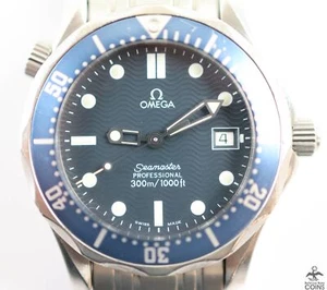 OMEGA Seamaster Quartz Professional Blue Dial Stainless Steel 36mm Case Watch - Picture 1 of 10