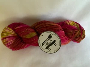Baah Hand Painted Yarn 100% Merino Superwash Wool Garden Party Burgundy Olive... - Picture 1 of 3