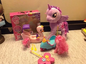 LOT HTF 2014 My Little pony Friendship is Magic Pinkie Pie Swan Remote scooter & - Picture 1 of 4