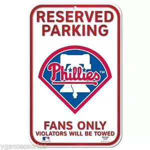 NHL Philadelphia Phillies Wincraft 11" x 17" Plastic "Reserved Parking" Sign NEW - Picture 1 of 1