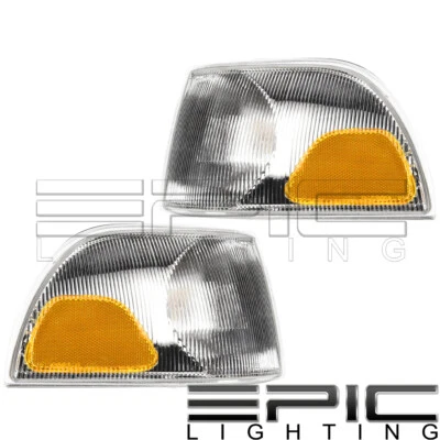 Par de lámparas de señalización de estacionamiento laterales izquierdo derecho para Volvo C70 S70 V70 1998-2002 Foto 1 de 2