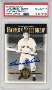 2001 ponte superiore Harmon Killebrew CC COA PSA 10 gemelli Minnesota lastre - Foto 1 di 2