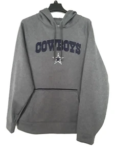 Authentic Dallas Cowboys Embroidered Gray Pullover Hoodie Sweatshirt - Size XL - Bild 1 von 4