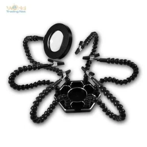 Dritte helfende Hand, Lötständer Montage-Bastel-Löt-Hilfe mit USB Lupenleuchte - Bild 1 von 6