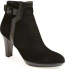 $450 Aquatalia By Marvin K Short Boot Black Suede Rae Ankle Booties 9.5 WIDE