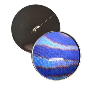 Paar blau gestreifte Pferdefliege Halbkugel Glasaugen zum Aufnähen Taxidermie Schmuck - Bild 1 von 9