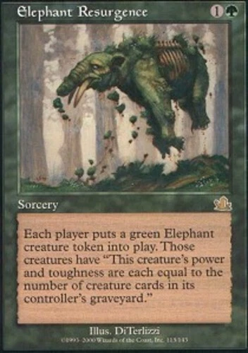 Elephant Resurgence ~ Near Mint Prophecy MTG Magic UltimateMTG Green Card - Image 1 of 1
