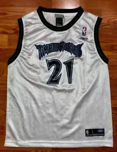 MINNESOTA TIMBERWOLVES #21 KEVIN GARNETT JERSEY~YOUTH 14/16~NEW~NO TAGS - Picture 1 of 4