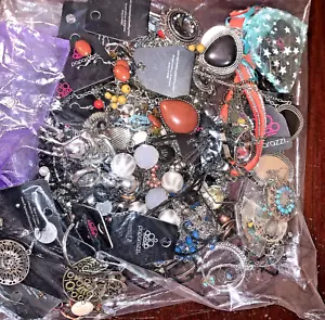3 Pound Vintage Modern Jewelry Tangled & Singles You Sort New Paparazzi FUN! - Picture 1 of 15