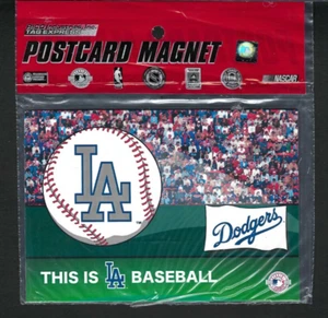 Vintage MLB Los Angeles Dodgers Postcard Magnet by Rico - Picture 1 of 2