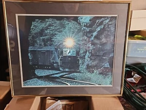 Norfolk Southern Railroad Professionally Framed Curved Tunnel Photo Pre-owned - Picture 1 of 12