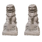 Miniaturowa para lewa fu foo psy strażnicy posągi kamienne wykończenie akwarium dekoracja