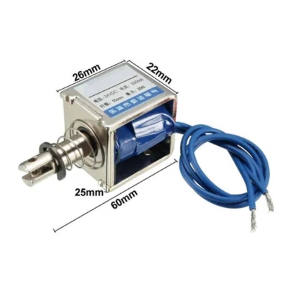 DC 12V  20N 10mm Stroke Pull Push Type Frame Solenoid Electromagnet Linear  - Image 1 of 3