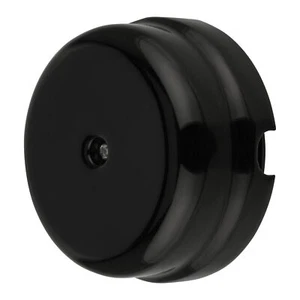 Porzellan Retro Abzweigdose I Vintage Verteilerdose Deckendose I 78mm I schwarz - Picture 1 of 9