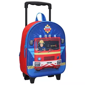 Trolley 3D Rucksack, Feuerwehrmann Sam - Feuerwehrauto, 31cm, Kinder Reisekoffer - Bild 1 von 5