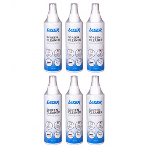 6PK Laser 250ml Cleaning Spray Cleaner for Electronics/Laptop Monitor PC Screens - Picture 1 of 2