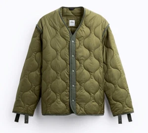 ZARA CLASSIC COMBINATION QUILTED JACKET SIZE Large/X-Large - Picture 1 of 6