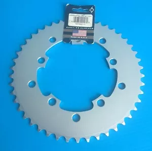Origin 8 Rocket Ring Chainring 46t 110/130 Made in the USA 1/2 x 3/32 Silver - Picture 1 of 3