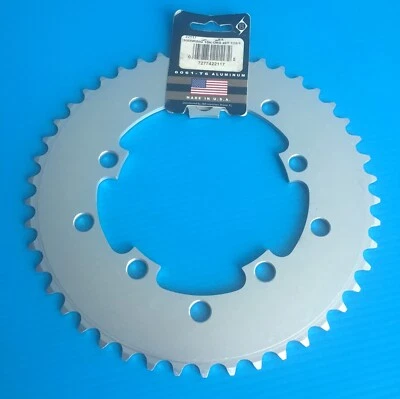 Origin 8 Rocket Ring Chainring 46t 110/130 Made in the USA 1/2 x 3/32 Silver - Image 1 of 3