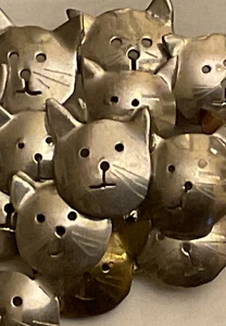 Pussycat Sterling Silber Brosche  - Bild 1 von 5