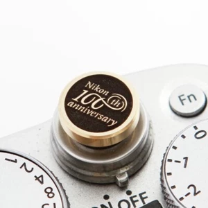 Yellow Brass Soft Shutter Release For Nikon 100th Anniversary - Picture 1 of 2