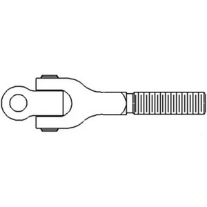 RE44559 Center Link End Fits John Deere 4455 4560 4630 4640 4650 4755 4840 4955 - Picture 1 of 6