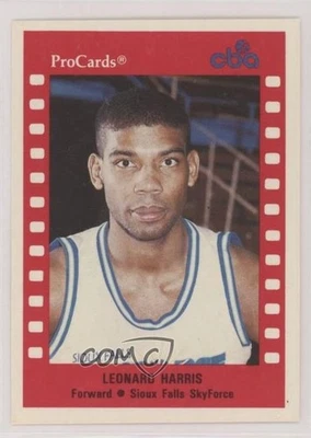 1990-91 ProCards CBA Leonard Harris #83 - Image 1 of 2