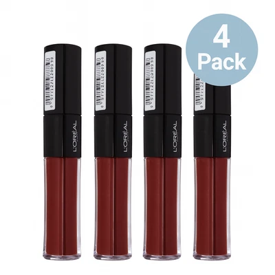 L'Oréal Paris Infallible Lip Gloss 0.21 oz 4 Pack New - Image 1 of 3