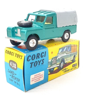 Corgi Toys England 1:48 LAND ROVER WB 109 #438 C-9+ MIB 1963 AWESOME!! - Image 1 of 4