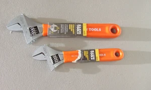 NEW - Klein Tools 05076 AND 50578 Extra-Capacity 6.5" AND 8" Adjustable Wrench - Picture 1 of 2
