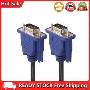 Monitor Cable Male To Male for Laptop PC Projector (1.5m) - Afbeelding 1 van 8