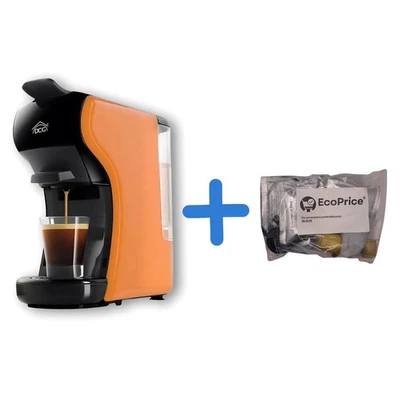 Dcg Macchina Del Caffè Universale Arancio+Mix Degustazione 15Pz Cialde e Capsule - Immagine 1 di 4