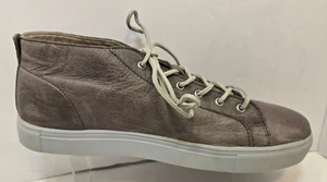 Blackstone LM-11 Charcoal Distressed Leather Sneakers Men's Size 10 10.5 - Picture 1 of 14